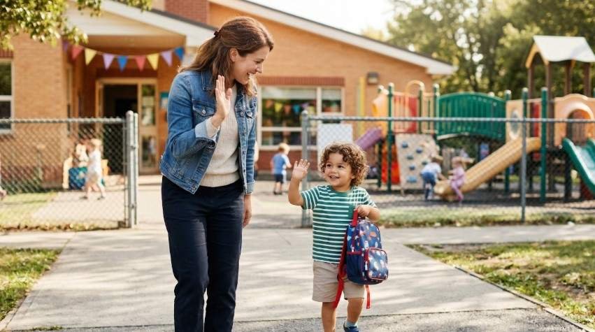 Create a Consistent Goodbye Routine